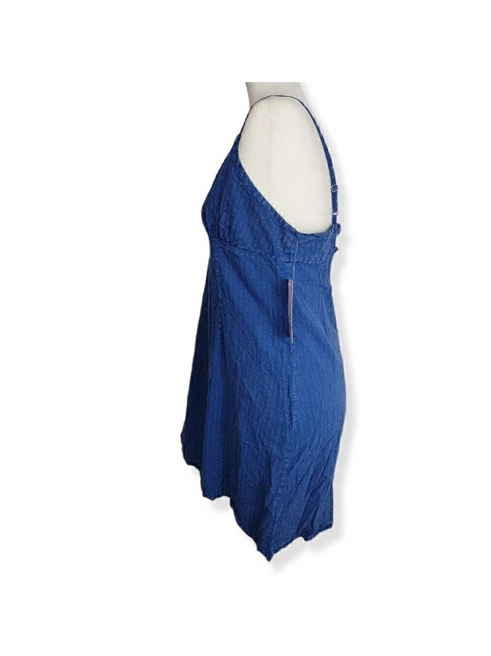 Wild Fable Blue Empire waistline Linen Blend Dress XL - Picture 2 of 3